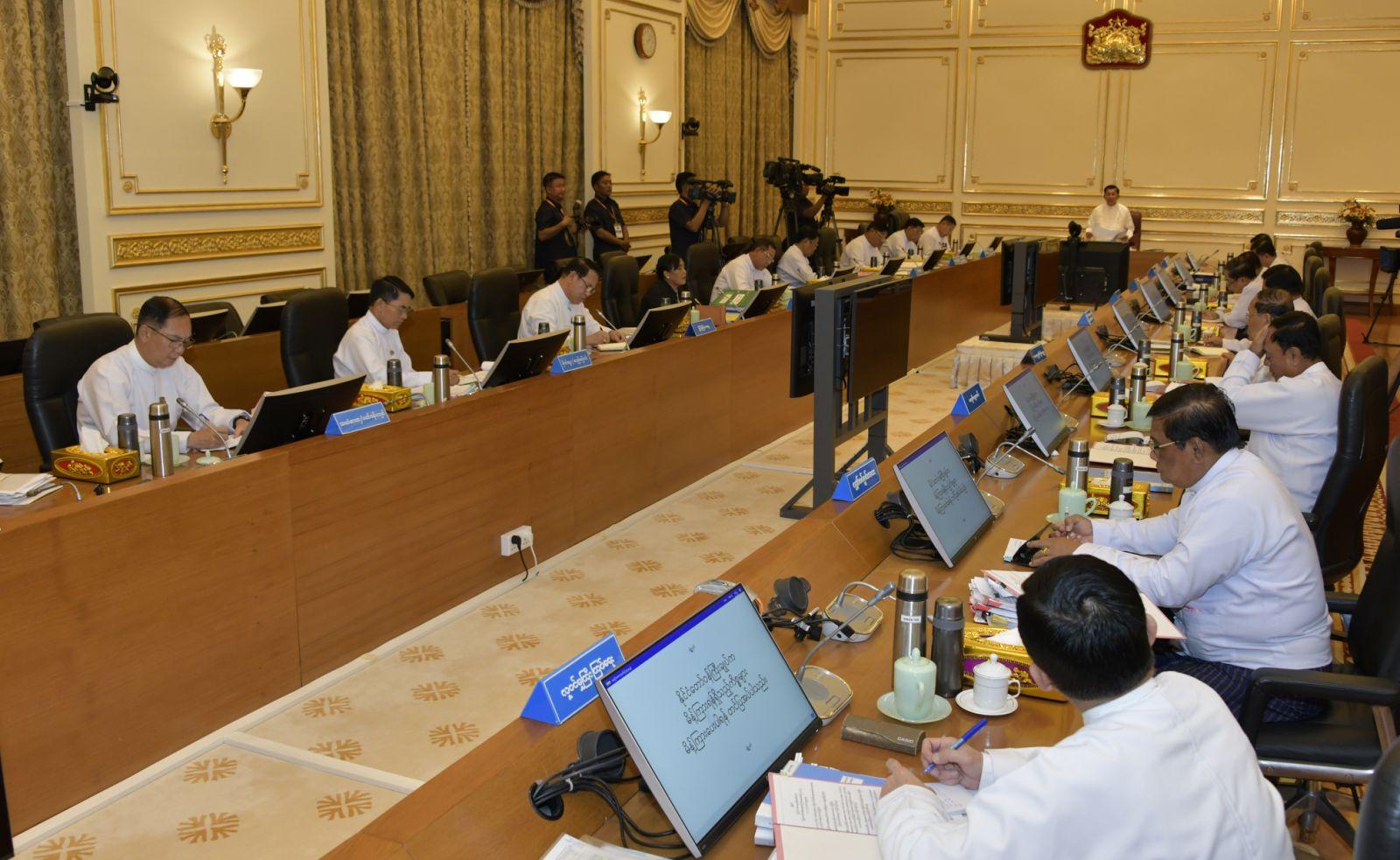 ဇူလိုင် ၁၃ ရက်က ပြည်ထောင်စုအစိုးရအဖွဲ့အစည်းအဝေးအမှတ်စဉ် (၃/၂၀၂၃) ကျင်းပစဉ်