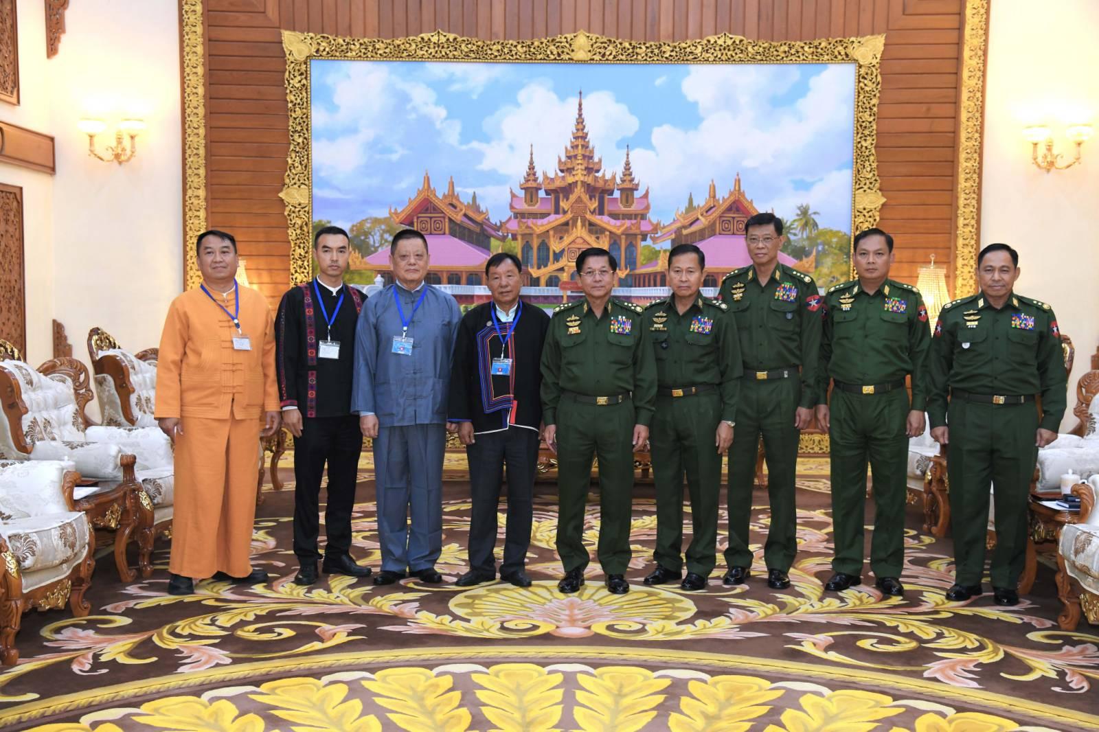 ဇွန် ၄ ရက်က နစကဥက္ကဋ္ဌနှင့် NDAA (မိုင်းလား) ဒုတိယဥက္ကဋ္ဌဦးဆောင်သော ကိုယ်စားလှယ်အဖွဲ့ နေပြည်တော်တွင် တွေ့ဆုံစဉ်