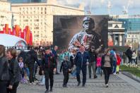 မော်စကိုမြို့၏တစ်နေရာကို ဧပြီ ၂၉ ရက်တွင် ရိုက်ထားသော ပုံ၌ တွေ့ရစဉ်(Photo: Moskva News Agency)