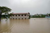 ဝိုင်းမော်မြို့တွင် ဧရာဝတီမြစ်ရေ မြင့်တက်မှုကြောင့် ရေကြီးရေလျှံမှုများ ဖြစ်ပွားနေစဉ်