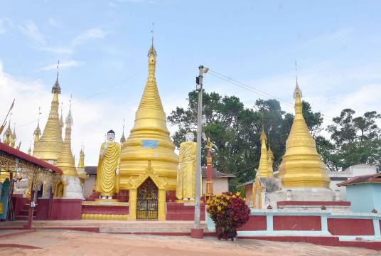 တမဲကျောင်းရှိ တမဲဘုရား၊ ဆုတောင်းပြည့် မြစေတီဘုရားကြီးကို ဖူးတွေ့ရစဉ် (ဓာတ်ပုံ - စည်သာ (တောင်ကြီး))