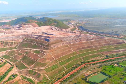 ပုံစာ- လက်ပံတောင်းတောင်ကြေးနီစီမံကိန်းဧရိယာကို ၂၀၂၀ ခုနှစ် မတ်လပိုင်းက တွေ့ရစဉ်။