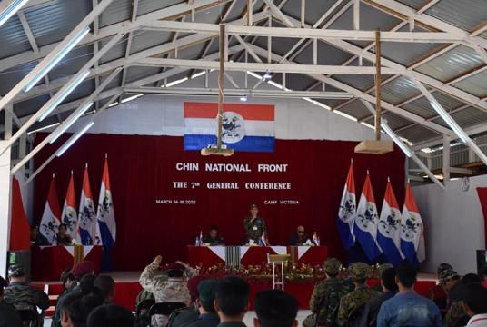 မတ် ၁၆ ရက်မှ ၁၉ ရက်ထိ ပြုလုပ်ခဲ့သော CNF ၏ ၇ ကြိမ်မြောက်ညီလာခံအား တွေ့ရစဉ် (Photo: CNF)