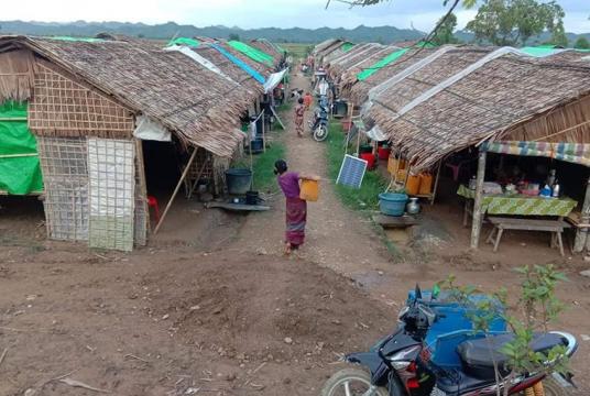 မြောက်ဦးခရိုင် တိမ်ညိုတိုက်နယ်ရှိ စစ်ဘေးရှောင်ကယ်ဆယ်ရေးစခန်းတစ်ခုကို ယခင်နှစ်များက တွေ့ရစဉ် (Photo: U Waihla Aung)