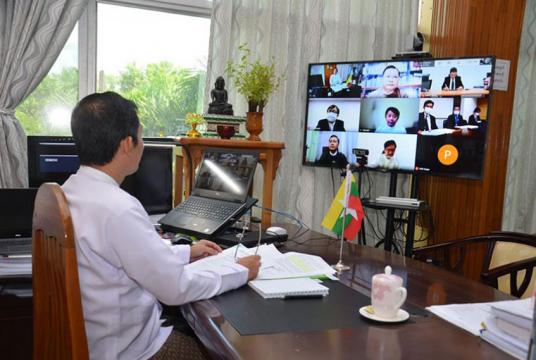 မြန်မာ-ဂျပန်-ထိုင်း သုံးနိုင်ငံ Working Level အစည်းအဝေးတစ်ခုကို တွေ့ရစဉ်(Photo-Dawei SEZ)