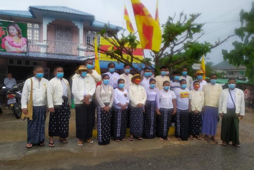 ၂၀၂၀ ပြည့်နှစ် သြဂုတ်လအတွင်းက မန္တလေးခရိုင် ပုသိမ်ကြီးမြို့နယ် ပြည်သူ့ပါတီရုံး ဖွင့်ပွဲကို တွေ့ရစဉ်