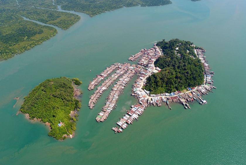 မြိတ်ကျွန်းစု ခရီးစဉ်အသစ်အဖြစ် ယခုနှစ်တွင် ထည့်သွင်းရေးဆွဲမည်ဟု ဆိုသော ကျောက္ကာကျေးရွာအား ဝေဟင်မှတွေ့ရစဉ်