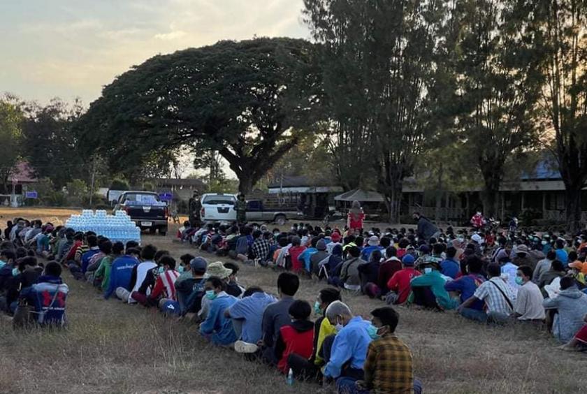  လေးကေ့ကော်ဒေသမှ စစ်ဘေးရှောင်များကို ဒီဇင်ဘာ ၁၇ ရက်က တွေ့ရစဉ်