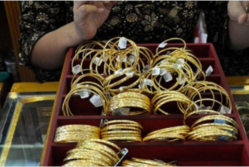  ရန်ကုန်မြို့ရှိ ရွှေဆိုင်တစ်ဆိုင်မြင်ကွင်း