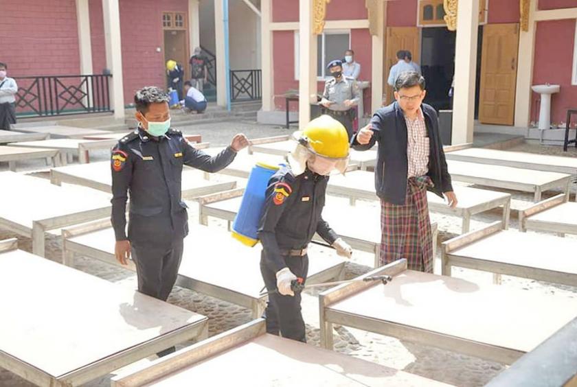 ပြည်ပမှပြန်လည်ရောက်ရှိလာသူများ ၁၄ ရက်ထားရှိရန် ပြင်ဆင်လျက်ရှိစဉ်