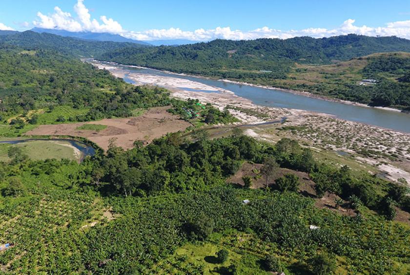 ကချင်ပြည်နယ် မြစ်ဆုံဒေသတစ်နေရာကို တွေ့ရစဉ်