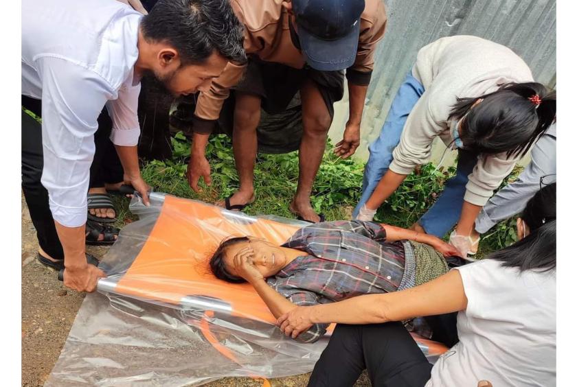 ရမ်ပူရပ်ကွက် ပလပ်စတစ်ဗူးခွံ ကောက်သည့် အမျိုးသမီး လုယက်ခံရမှု