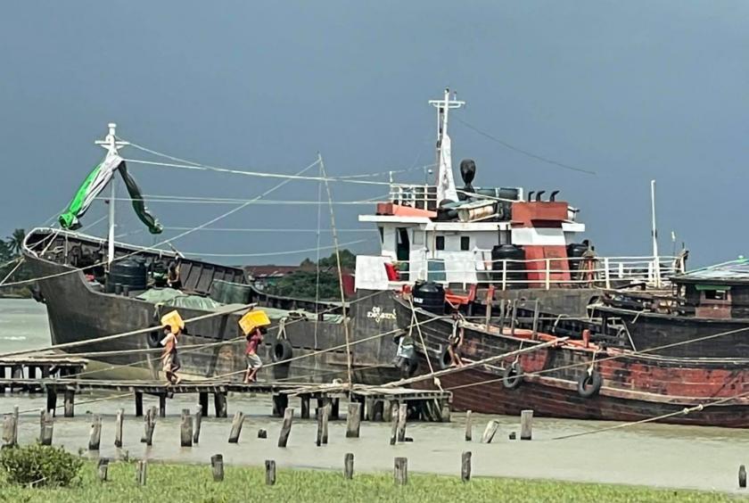 စစ်တွေ (ရွှေမင်းဂံဆိပ်ကမ်း)ကို တွေ့ရစဉ် (Photo: RSCCI)