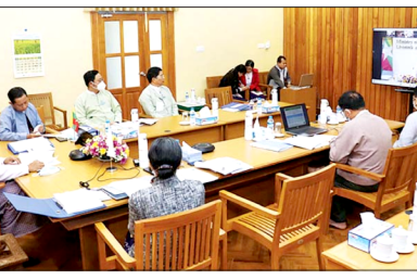 ဘင်းမ်စတက်နိုင်ငံများတွင် ဆွေးနွေးပွဲကိုတွေ့ရစဉ်(ဓာတ်ပုံ-MOI)