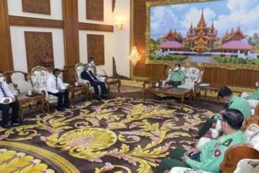 မေ ၃၀ ရက်က နစကဥက္ကဋ္ဌနှင့် UWSP ဒုတိယဥက္ကဋ္ဌတို့ နေပြည်တော်တွင် တွေ့ဆုံဆွေးနွေးစဉ်