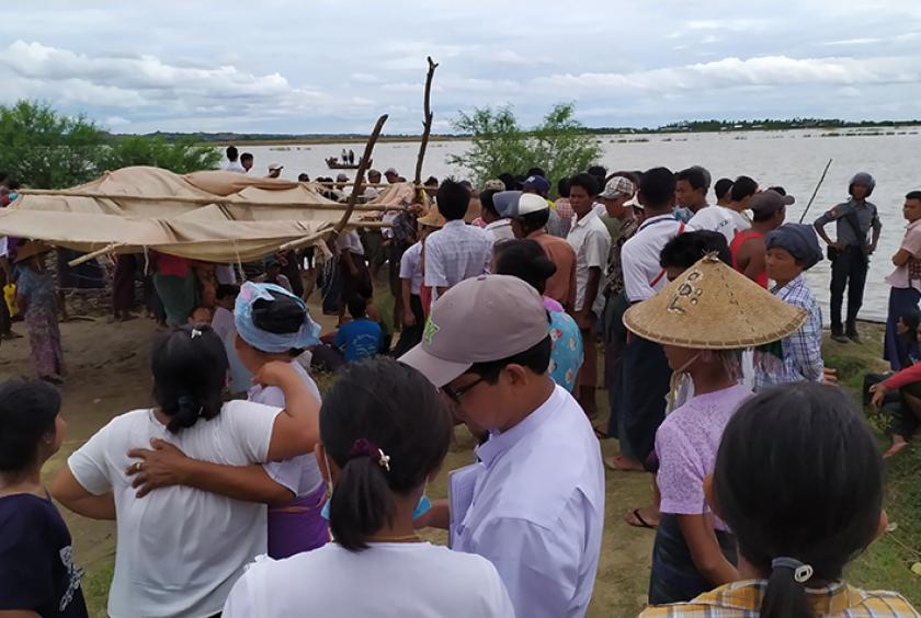 မြေနုုကျွန်းမြေပိုုင်ဆိုုင်မှုအငြင်းပွား၍ ပဋိပက္ခဖြစ်ပွားကာ သေဆုုံးခဲ့သူများအား ရှာဖွေရေးများ ဆောင်ရွက်ကြစဉ်
